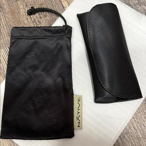 Native Black Glasses Case and Pouch Set